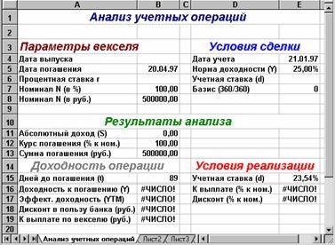 Claw.ru | Рефераты по эргономике | Анализ операций с векселями