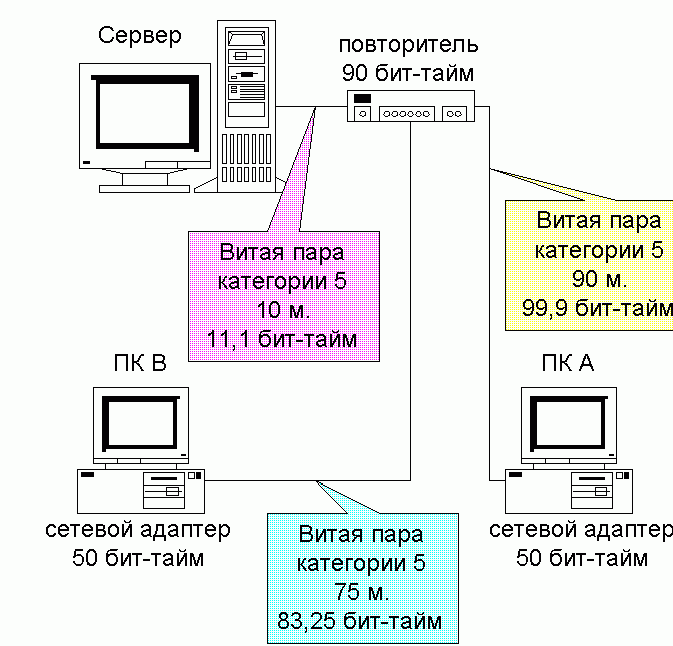 Claw.ru | Рефераты по информатике, программированию | Структура и функционирование ЛВС