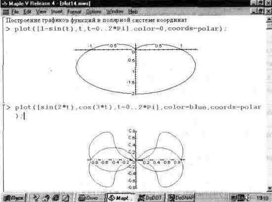 Claw.ru | Рефераты по информатике, программированию | Графика в системе Maple V