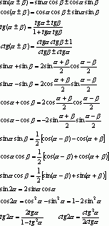 Claw.ru | Рефераты по математике | Формулы (математика)