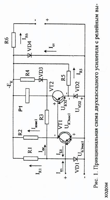 Claw.ru | Рефераты по математике | Разработка и расчет двухкаскадного усилителя с релейным выходом