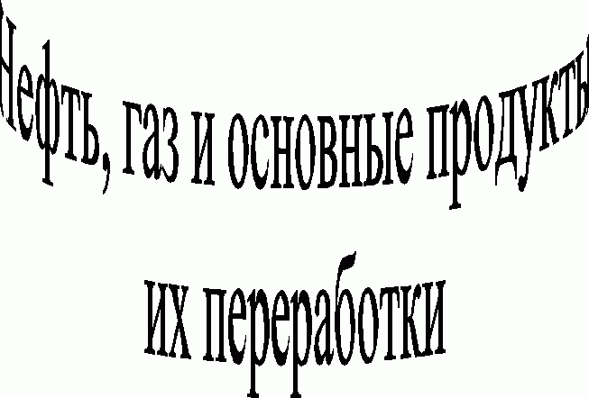 Нефть, газ и основные продуктыих переработки