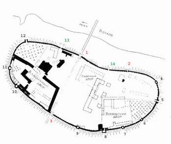 Claw.ru | Рефераты по туризму | Стены и Башни Новгородского Кремля