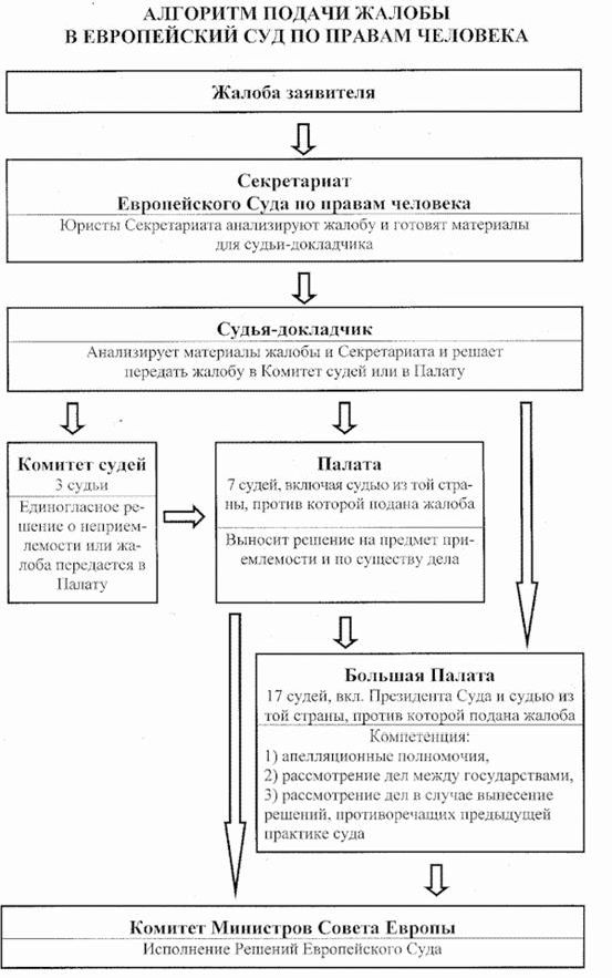 Claw.ru | Рефераты по юридическим наукам | Обращение граждан в Европейский Суд по правам человека