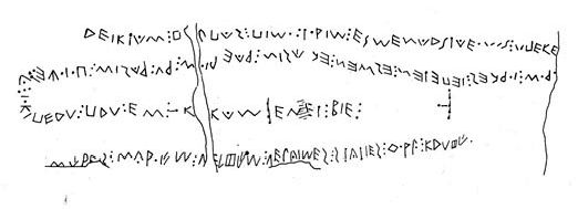 Claw.ru | Языкознание, филология | Прочтение двух древних надписей из района Южная Пицена в Италии с помощью тюркских языков
